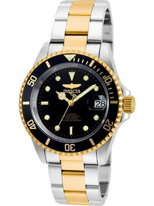 Invicta Pro Diver Ανδρικό Ρολόι Αυτόματο με Ασημί Μεταλλικό Μπρασελέ 8927OB