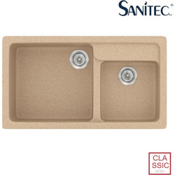 Sanitec Classic 317 Επικαθήμενος Νεροχύτης Γρανίτη Ματ Granite Beige 90x51cm
