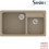 Sanitec Classic 317 Επικαθήμενος Νεροχύτης Γρανίτη Ματ Granite Taupe 90x51cm