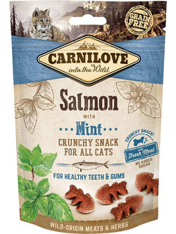 Carnilove Cat Snack Fresh & Crunchy with Salmon & Mint 50gr