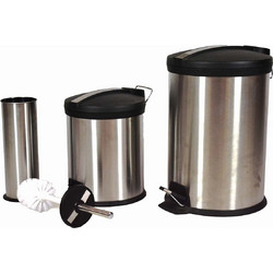 Πεντάλ inox ΠΛΑΣΤ - 12Lt. 4ΤΜΧ/ΚΙΒ-5789