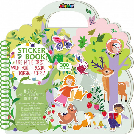 Avenir Βιβλίο με Αυτοκόλλητα Sticker Book Life In The Forest