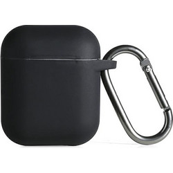Beline Θήκη Σιλικόνης για AirPods 1 / 2 Μαύρη