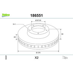 Valeo Δισκόπλακα - 186551
