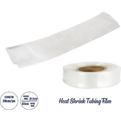 Globostar(R) 79969-1 θερμοσυστελλόμενο - μακαρόνι φ30mm/15mm - τεμάχιο μήκους 20cm στεγανοποίησης για όλες τις neon flex led dc 24v & dc 230v αδιάβροχο ip65 μ20 x π5 x υ0.35cm - διάφανο
