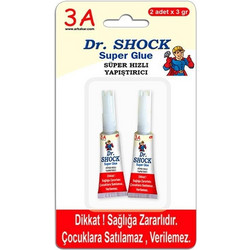 Dr Shock κόλλα στιγμής 2x3gr, (τύπου logo) (Σετ 6τεμ)
