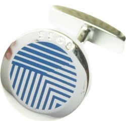Μανικετόκουμπα BOSS B-Striped-CUF Μπλε