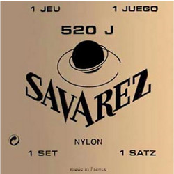 Savarez 520J Σετ 6 Χορδές Κλασικής Κιθάρας Nylon Hard Tension