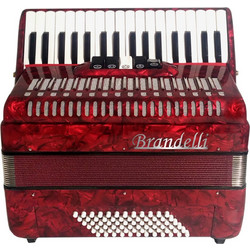 BRANDELLI 48B II Pearl Red Ακορντεόν Kόκκινο
