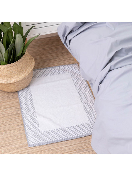 Πατάκι Μπάνιου Triangle 50 x 70 cm 100% Βαμβάκι Μαύρο BOREA