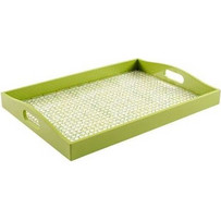 Ξύλινος Δίσκος Σερβιρίσματος Μεγάλος Green Trellis Caspari (53 cm)