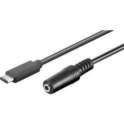 Καλώδιο POWERTECH USB-C αρσενικό σε 3.5MM σε θηλυκό 1M