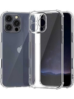 Transparent Silicone Case iPhone 16 Pro Διαφανής Θήκη Σιλικόνης