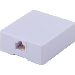 Πρίζα Τηλεφώνου Μονή RJ45 8P8C CENTRAL 01-04-51M σε Λευκό Χρώμα