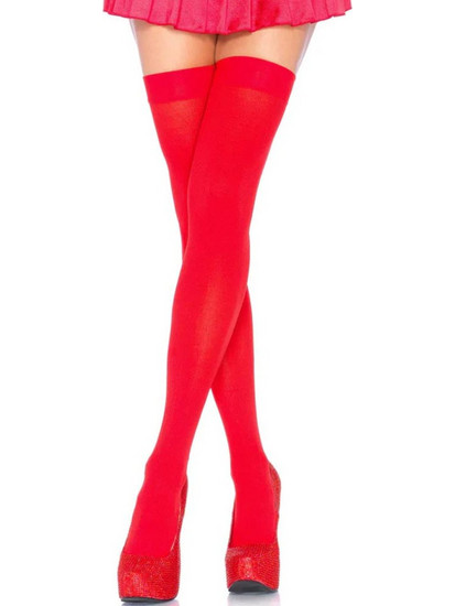 Κάλτσες Leg Avenue Nylon Thigh Highs Κόκκινες 70 DEN LG6672-Red