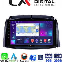 LM Digital ZR8498 Ηχοσύστημα Αυτοκινήτου με Οθόνη Αφής USB Bluetooth & GPS