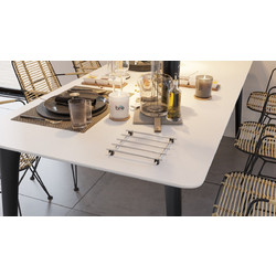Trivet Tezgah Koruyucu Metal Krom Chrome