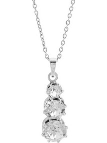 Κολιέ από κράμα μετάλλων με κρύσταλλα Swarovski (J1038)