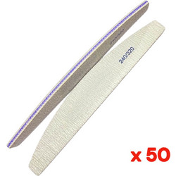 Επαγγελματική λίμα 240/320 ευθεία μπανάνα 50 τμχ