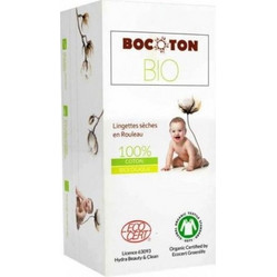 BOCOTON BIO στεγνά μωρομάντηλα σε ρολό από οργανικό βαμβάκι 50 τεμάχια