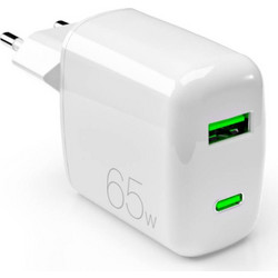 Puro Mini Pro Φορτιστής Χωρίς Καλώδιο με Θύρα USB-A & USB-C 65W Power Delivery White