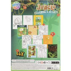 Moxy Βιβλίο Ζωγραφικής 64 Σχέδια Α4 (21x29,7cm) Ζούγκλα