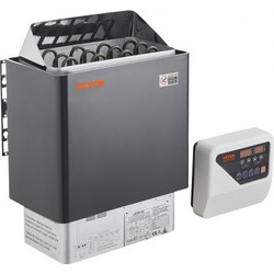 VEVOR Ηλεκτρική Σόμπα Σάουνας 6KW με Ψηφιακό Έλεγχο για 5-9 m3 Σπα Σπιτιού DSSNLWKLXB6KWNG5KV8