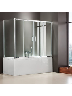 Axis Bath Slider SLB2X - Καμπίνα Μπανιέρας Από Τοίχο Σε Τοίχο (177-181 εκ)