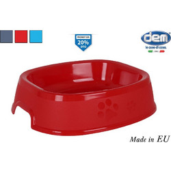 Μεγάλη ταΐστρα κατοικιδίων διαστάσεων 26x22x5cm ύψος Γαλάζιο