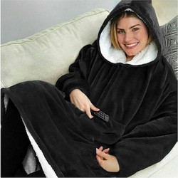 Huggle Κουβέρτα Βελουτέ King Size 70x90εκ. Μαύρη G5244BK