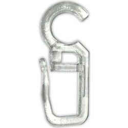 Γαντζάκια Κουρτίνας Για Κρίκους 10τμχ (Φ16) Grace Transparent 660350