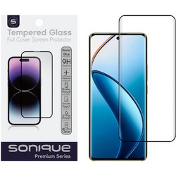 Sonique Premium Series Curvy HD Full Cover 9H Tempered Glass Μαύρο (Realme 12 Pro 5G / 12 Pro+ 5G)
