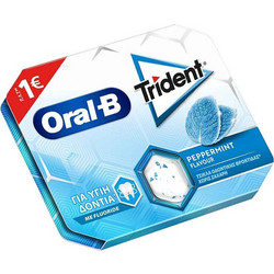Trident Dental Care Peppermint Τσίχλες 17gr Τεμάχιο