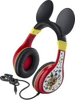 eKids Mickey Mouse Ενσύρματα Παιδικά Ακουστικά On Ear Black Red