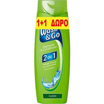 Wash & Go 2 In 1 Classic Σαμπουάν & Conditioner κατά της Πιτυρίδας 2x400ml