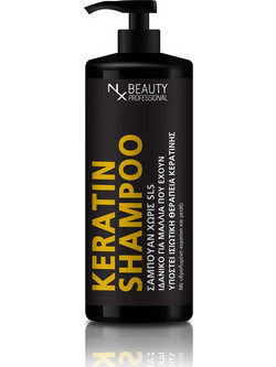 NX Beauty Professional Keratin Σαμπουάν Κερατίνης για Επανόρθωση 1lt