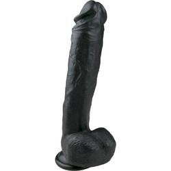 EasyToys Realistic Ρεαλιστικό Dildo με Βεντούζα & Όρχεις 26.5cm Μαύρο