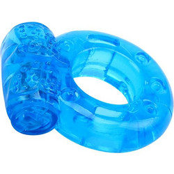 Chisa Novelties Hi-Basic Reusable Cock Ring Ελαστικό Δαχτυλίδι Πέους Σιλικόνης με Δόνηση 1.8cm Μπλε