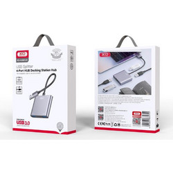 XO HUB012B USB Hub 3.0 USB-C με 4 Θύρες USB-A