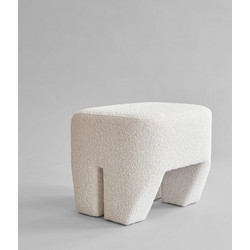 Sculpt Stool (CPH 900) Off White Μπουκλέ L50xW45xH47 101 COPENHAGEN