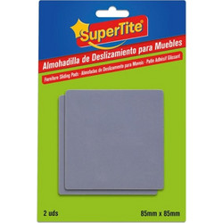 Supertite 8129 Τετράγωνες Τάπες Επίπλων Γκρι 85x85mm 2TMX
