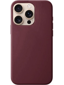 Θήκη Rubber Ενισχυμένης Σιλικόνης για iPhone 16 Pro Max Μπορντό