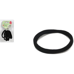 Λαστιχάκια για τα Μαλλιά 6Τεμ. Φ8cm Μαύρα Art.AL005115 Linea Dolly