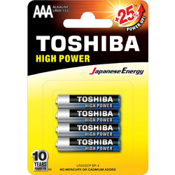 Toshiba High Power AAA 4τμχ