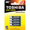 Toshiba High Power AAA 4τμχ Toshiba High Power AAA 4τμχ