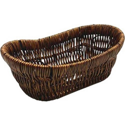 Ψωμιέρα Καλάθι Rattan οβάλ βαρκούλα 22x13 5xΥ8 5cm ενισχυμένο Buffet Choice Σετ 2 c483432
