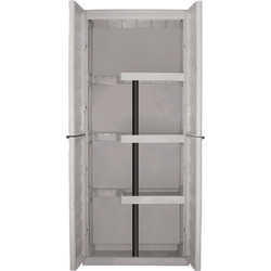 ArtPlast Spazio S70/PS Δίφυλλη Πλαστική Ντουλάπα Εξωτερικού Χώρου Λευκή 70x39x165cm 610003