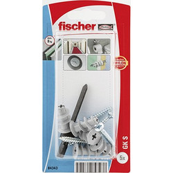 FISCHER 84343 ΝΑΙΛΟΝ ΒΥΣΜΑ ΓΥΨΟΣΑΝΙΔΑΣ ΜΕ ΒΙΔΑ ΣΕ BLISTER NV GK S K (ΣΥΣΚ. 5 ΤΕΜ.)