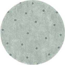 Lorena Canals Χαλί δωματίου στρογγυλό Dot Blue Sage 140 εκ