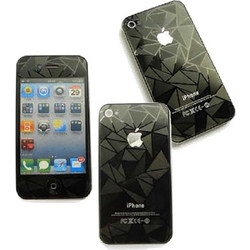 SKIN KIT COVER STICKER TRANSPARENT 3D IPHONE 4G/4S VOLTE-TEL